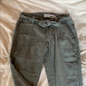 Sonoma green paper bag pants